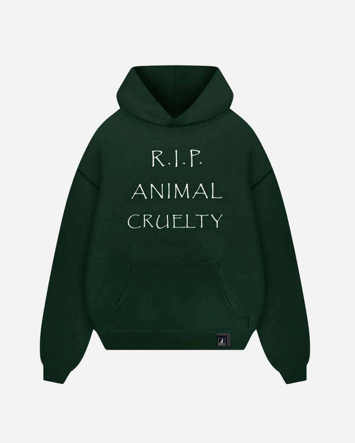 R.I.P. Animal Cruelty Pine Green Relax Hoodie