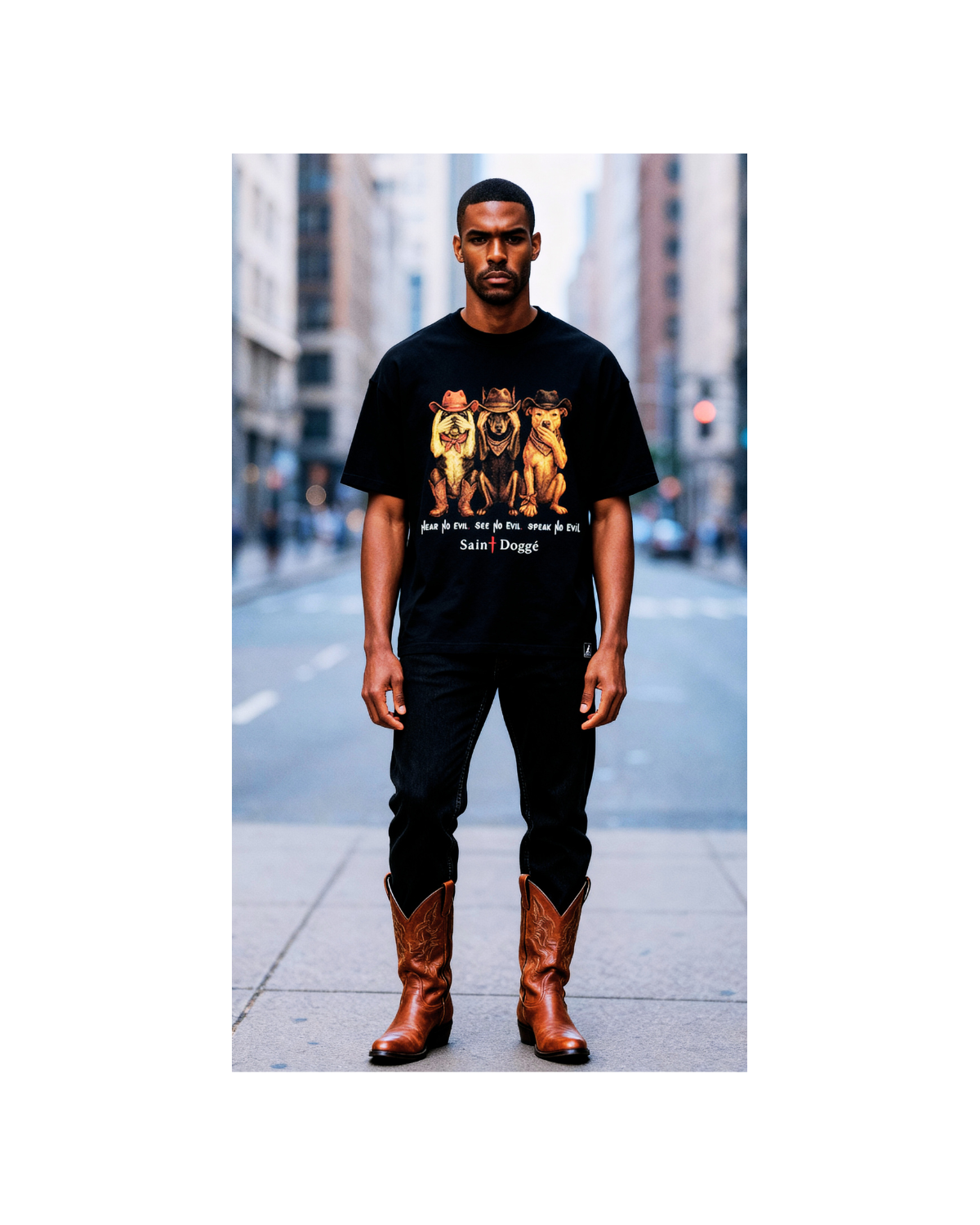 Outlaw Trinity Black Relax Tee