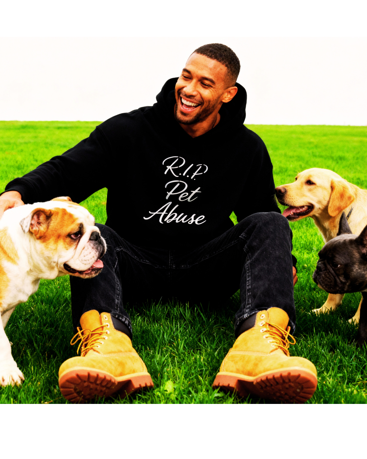 RIP Pet Abuse Black Relax Hoodie