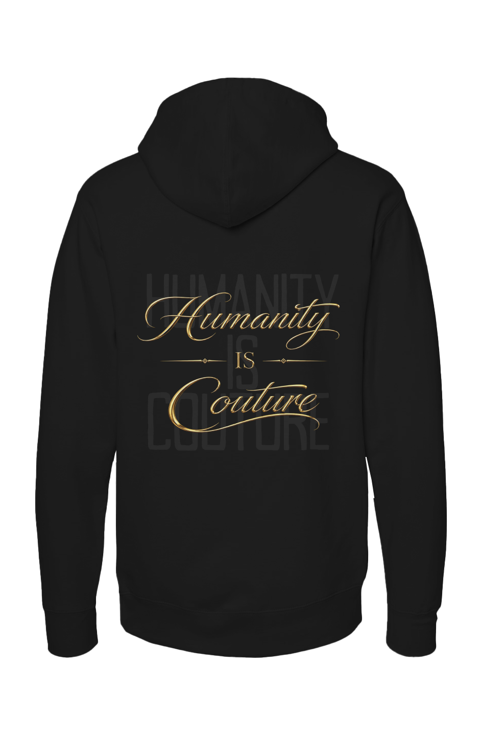 Humanity is Couture Noir Crest independent pullove