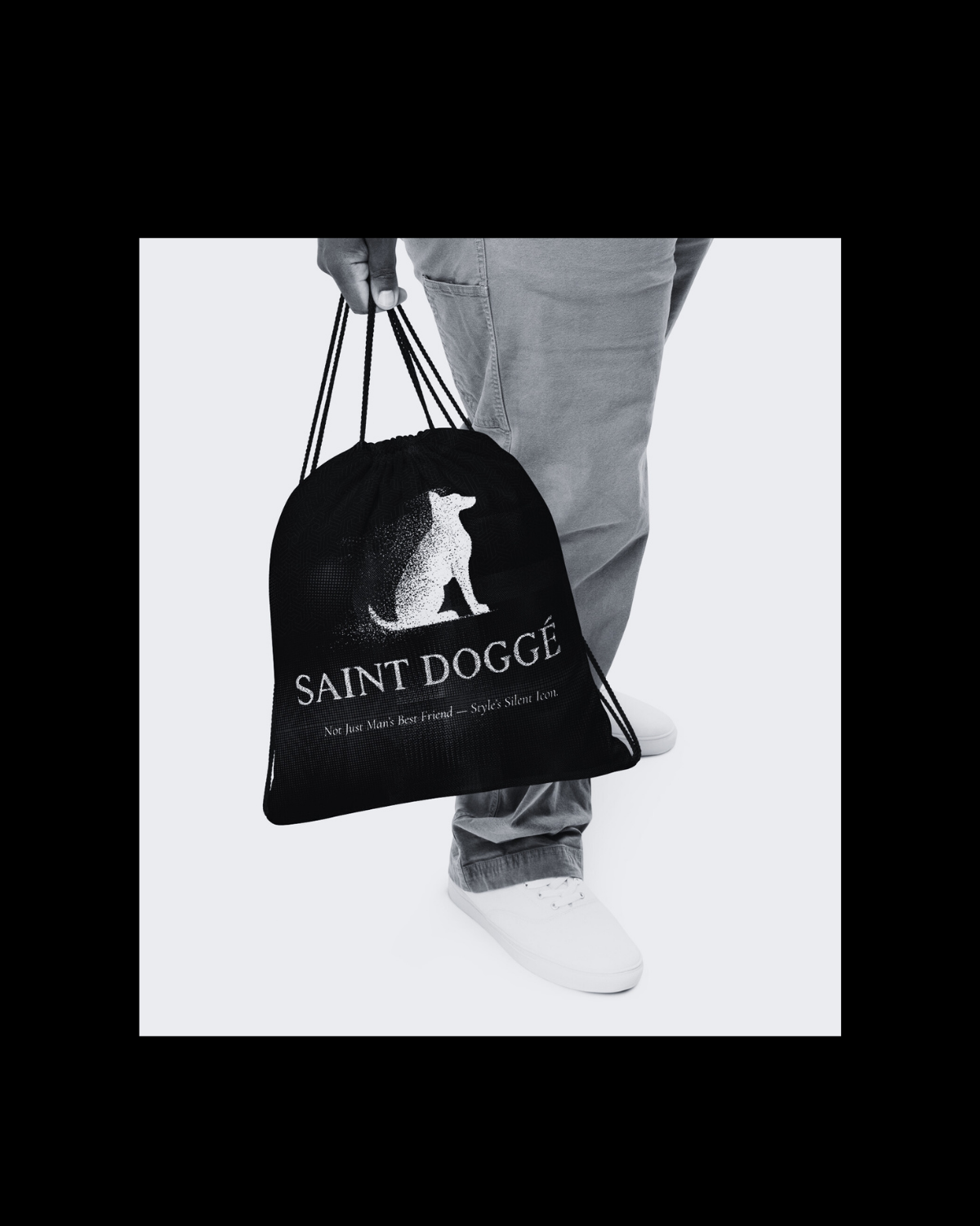 Poly drawstring backpack for urban daily carry