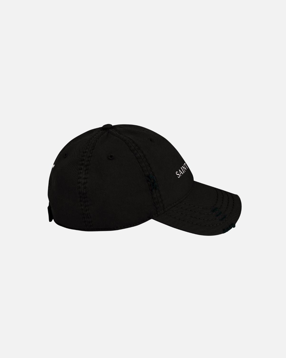 Low-profile cotton hat with brand embroidery front and bac