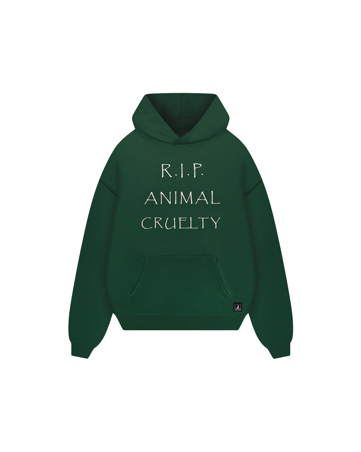 R.I.P. Animal Cruelty Pine Green Relax Hoodie