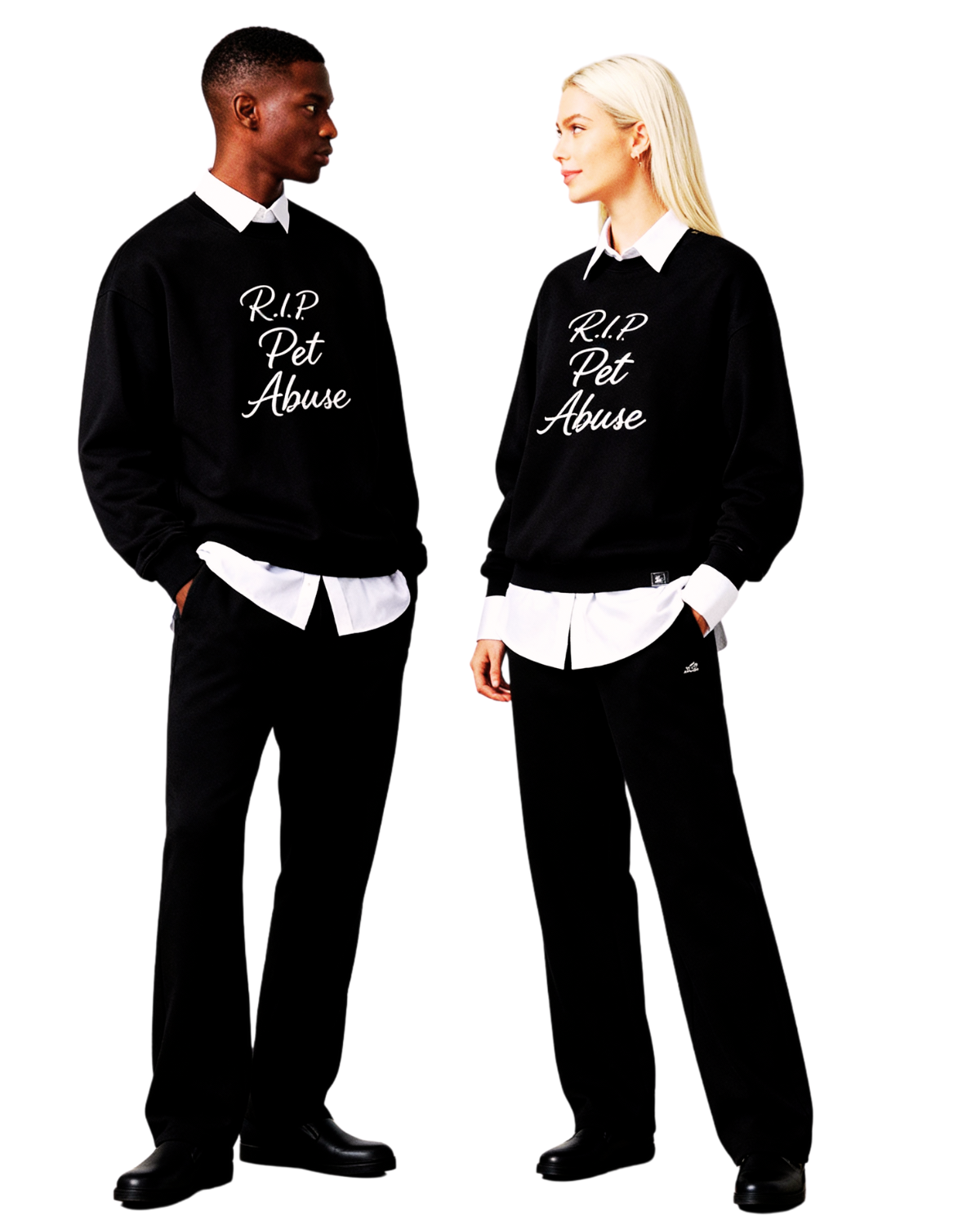 RIP Pet Abuse Relax Cotton Crew