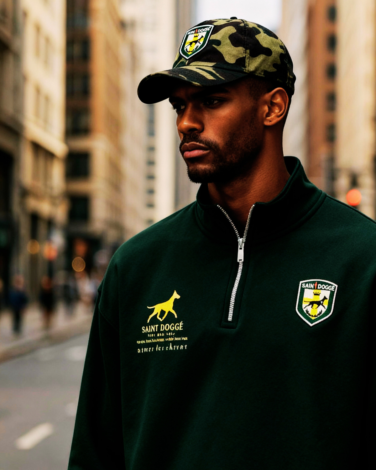 Trotter Badge Camo Cotton Twill - FLÌ PÊP™