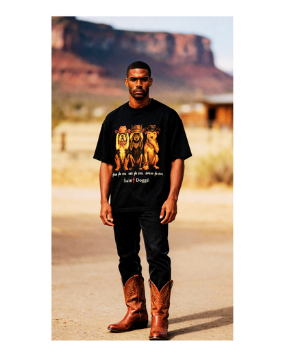 Outlaw Trinity Black Relax Tee