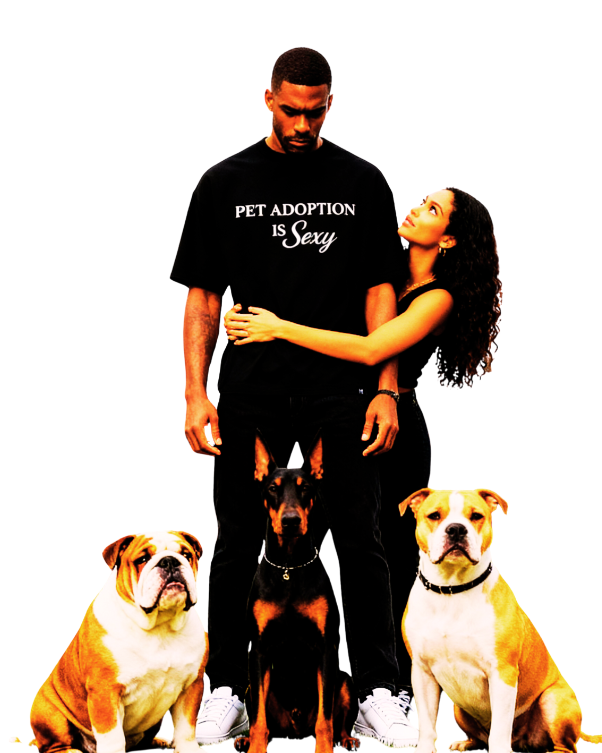 Pet Adoption is Sexy Black Relax Tee