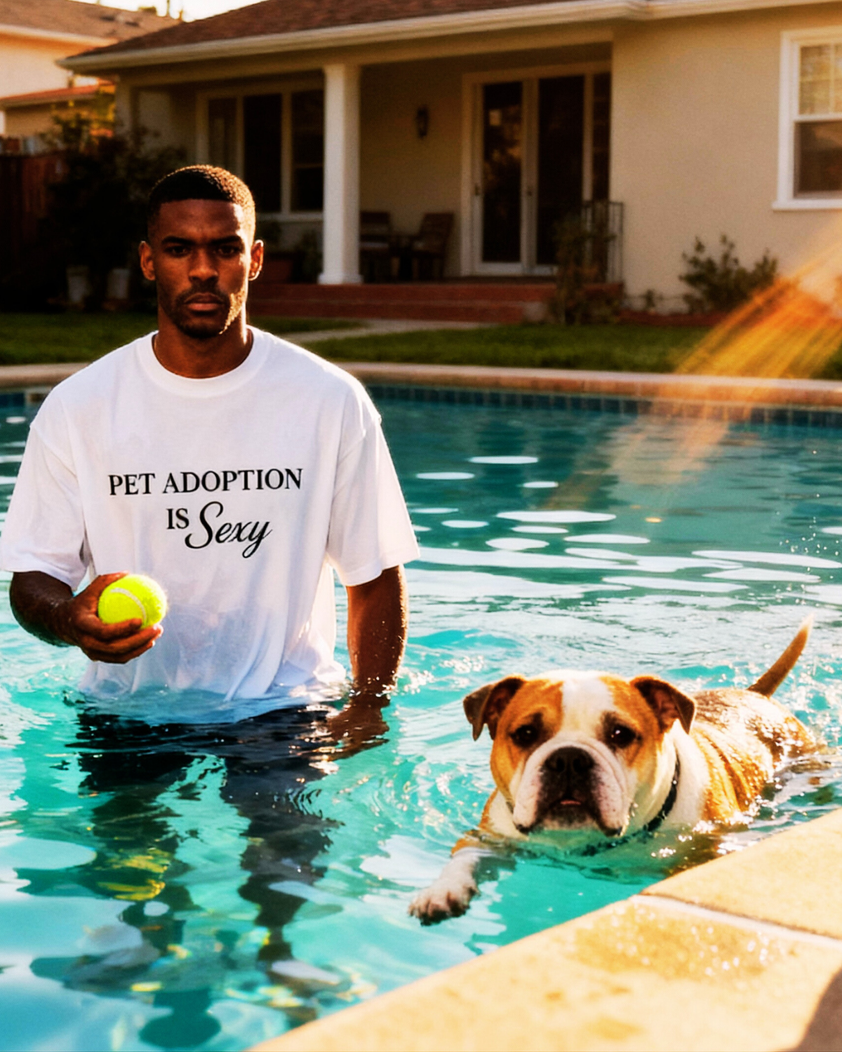 Pet Adoption is Sexy White Relax Tee