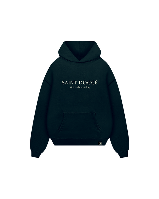 Accent Black Relax Cotton Fleece Fit Hoodi