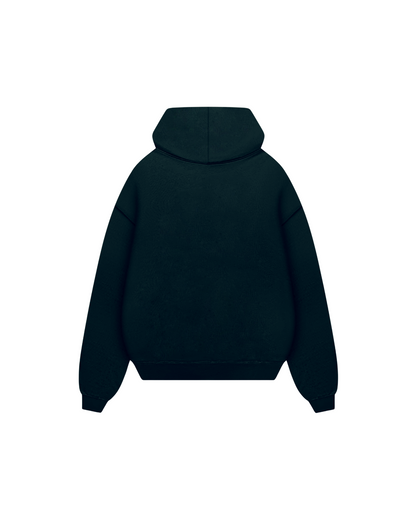 Accent Black Relax Cotton Fleece Fit Hoodi - FLÌ PÊP™