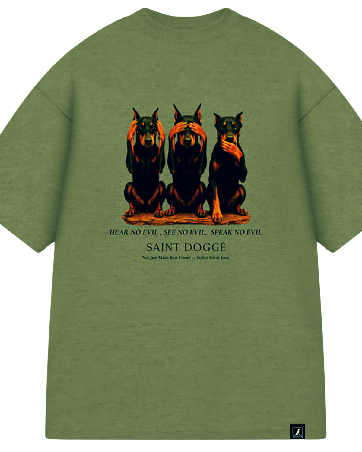 No Evil Military Cotton Relaxed Fit Tee - FLÌ PÊP™