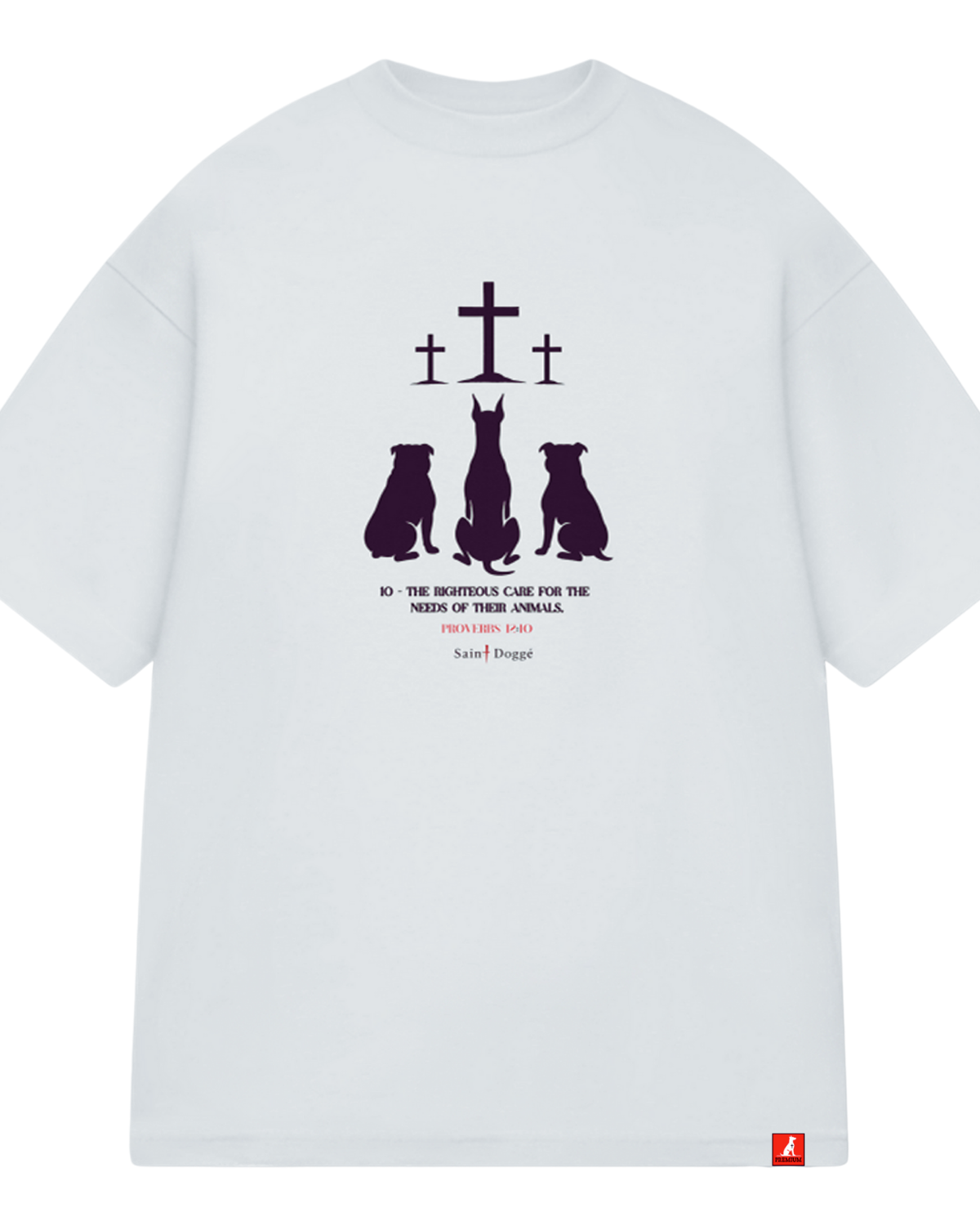 Trinity Crosses White Premium Tee - FLÌ PÊP™