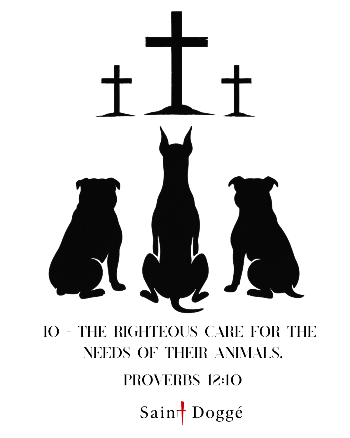 Trinity Crosses White Premium Tee - FLÌ PÊP™