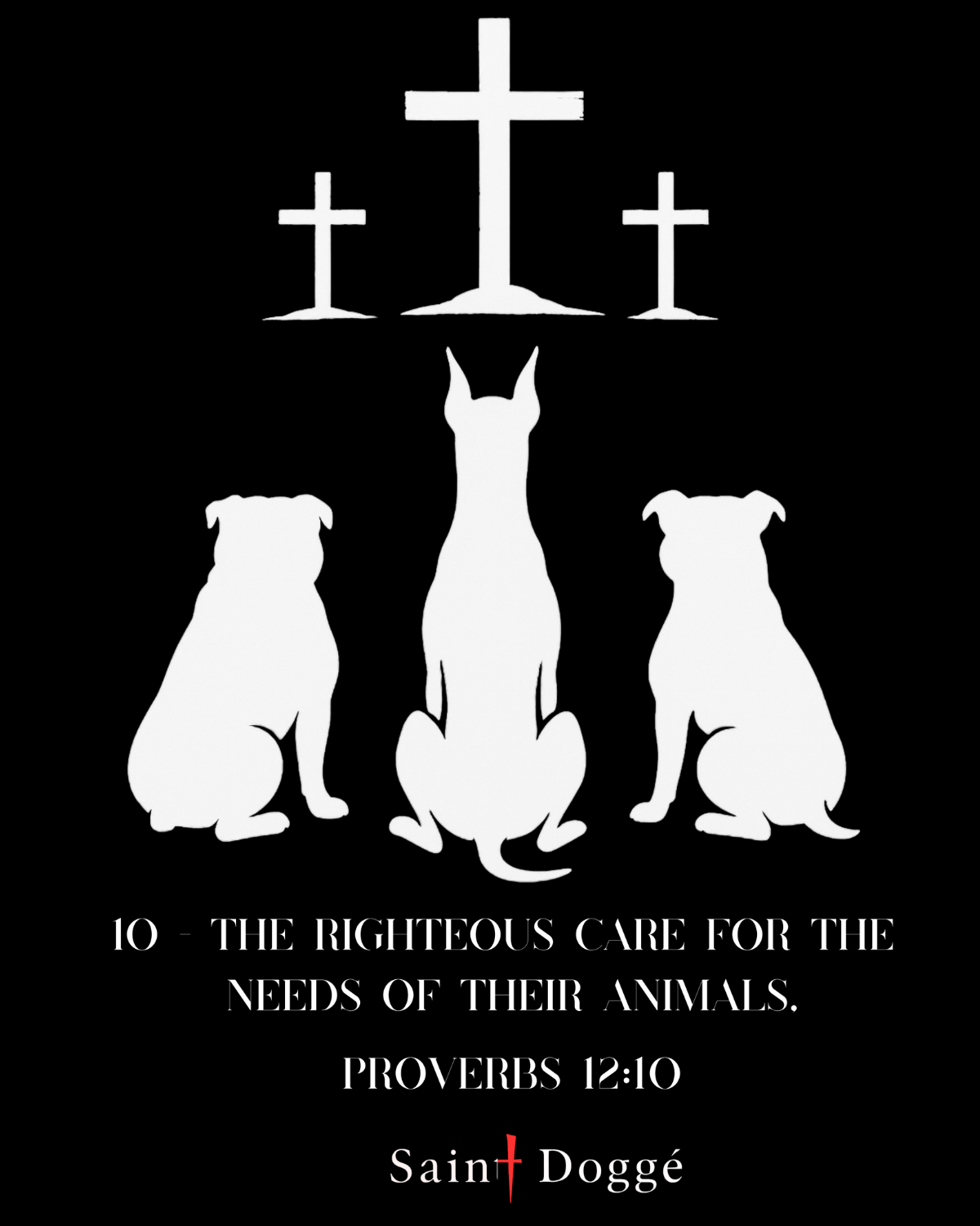 Trinity Crosses Black Premium Tee - FLÌ PÊP™