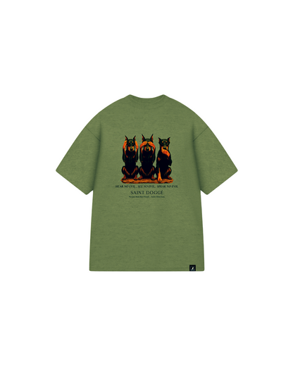 No Evil Military Cotton Relaxed Fit Tee - FLÌ PÊP™