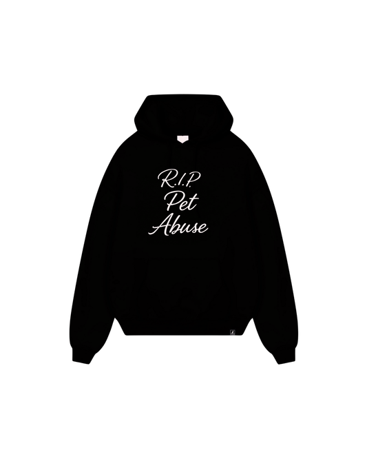 RIP Pet Abuse Black Relax Hoodie