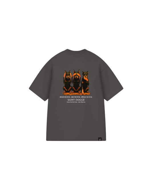 No Evil Charcoal Cotton Relax Tee