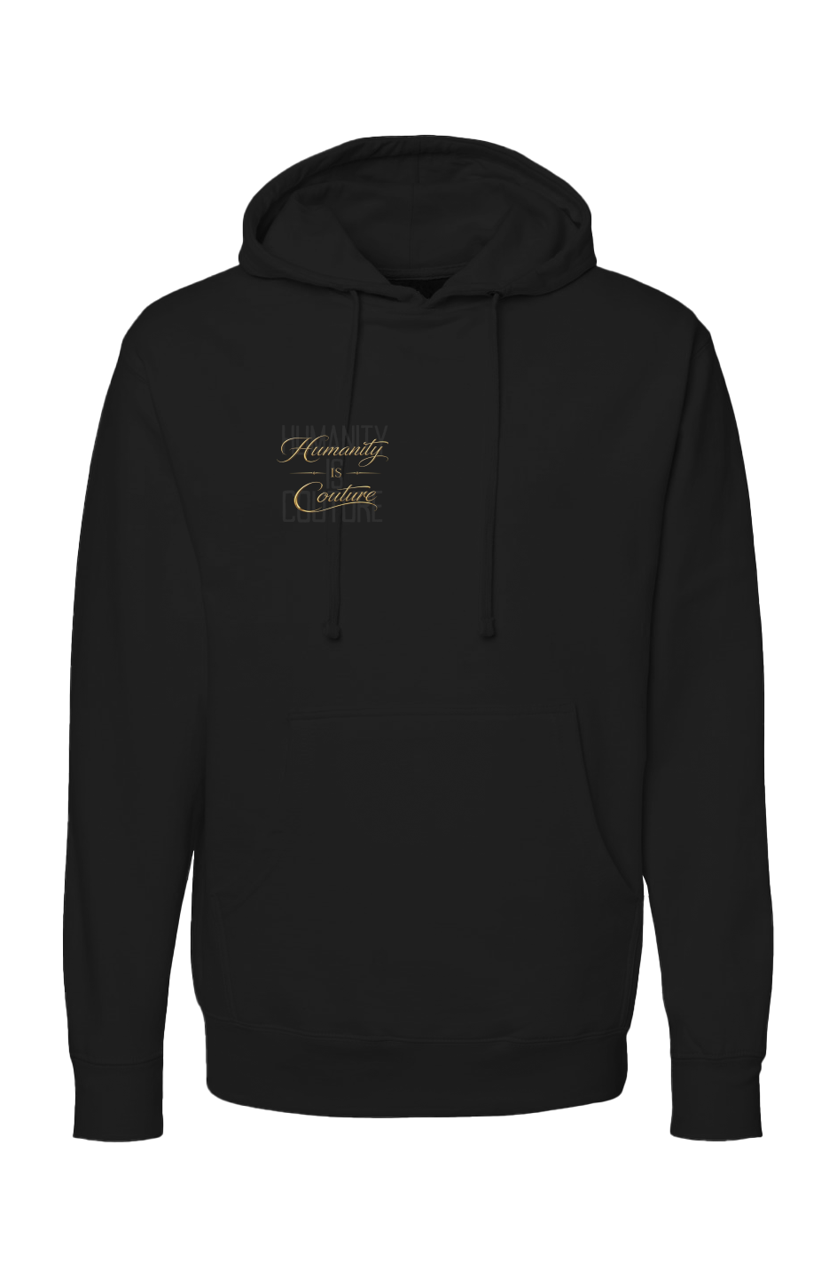 Humanity is Couture Noir Crest independent pullove