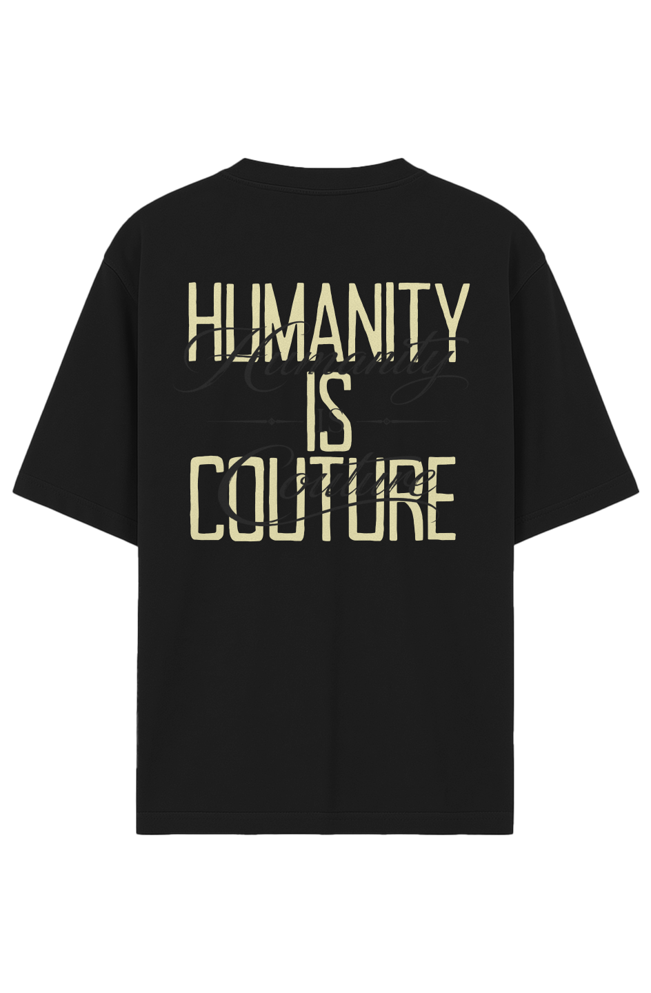 Humanity is Couture Cream Garment-Dyed Drop-Should