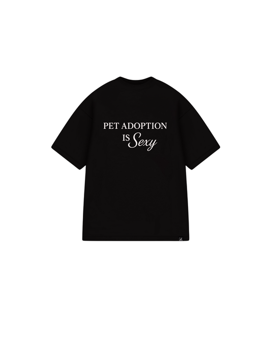 Pet Adoption is Sexy Black Relax Tee