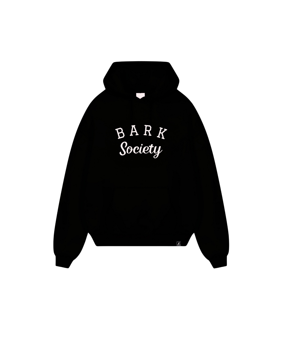 Bark Society Embroidered Black Relax Hoodie