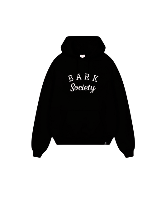 Bark Society Embroidered Black Relax Hoodie
