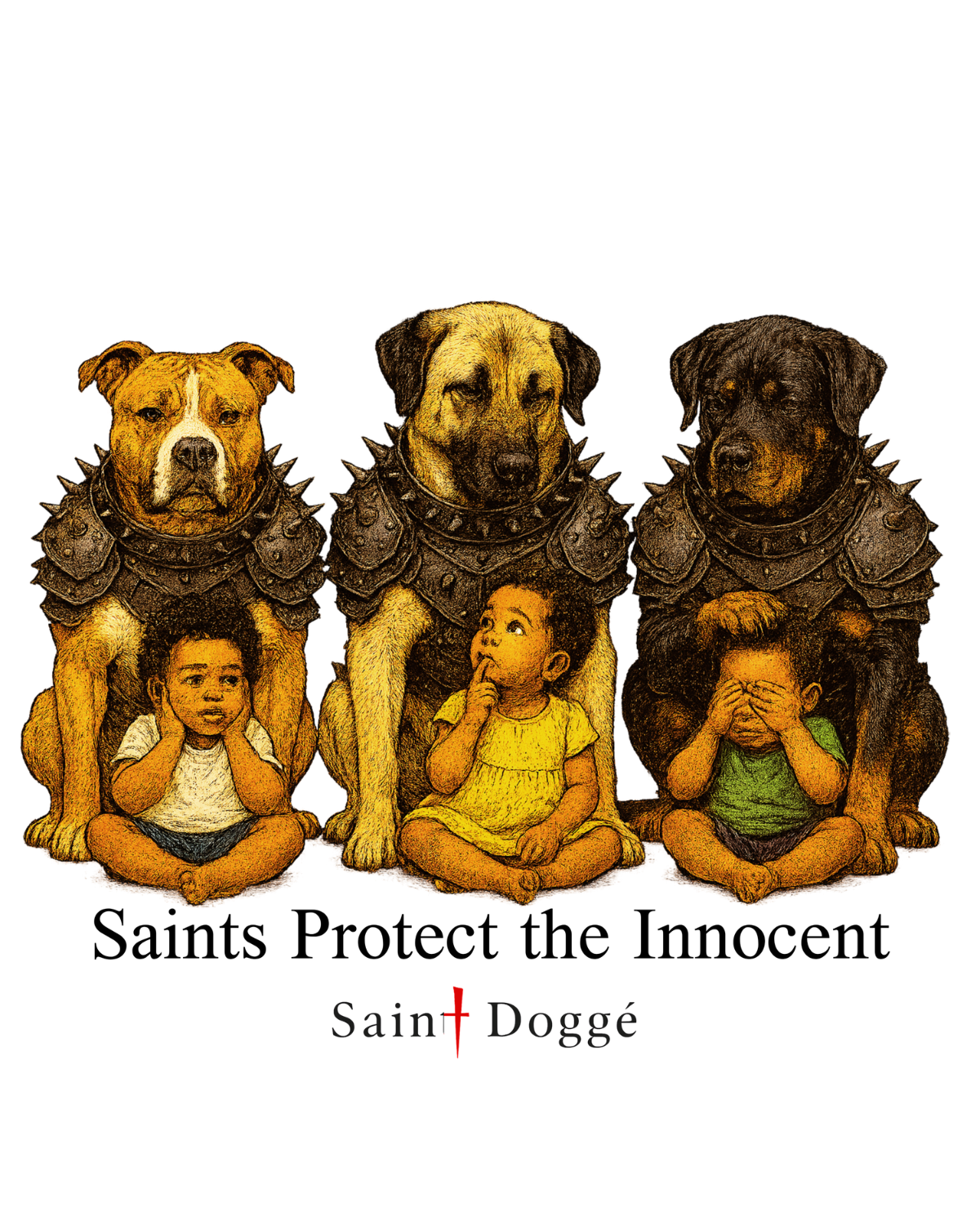 Saints Protect the Innocent Cotton Tee - FLÌ PÊP™