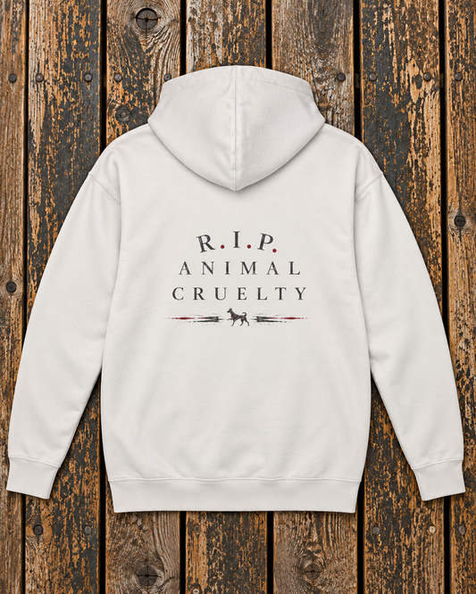 R I P Animal Cruelty Premium Hoodie