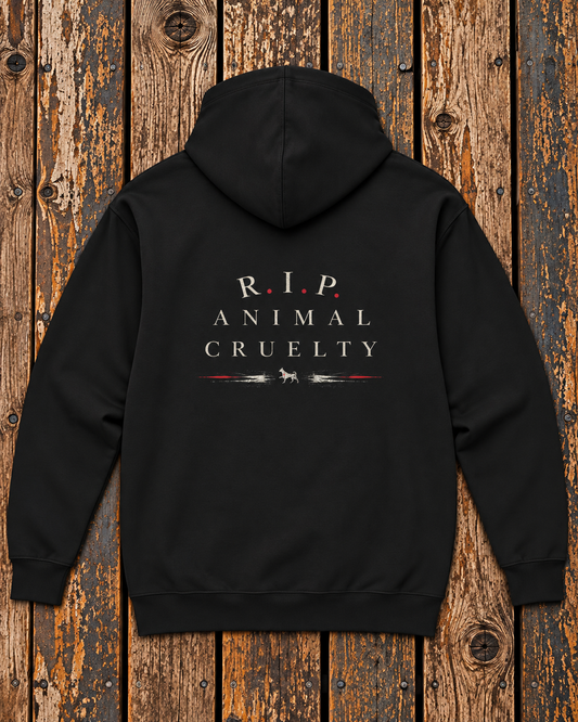 R I P Animal Cruelty Premium Hoodie