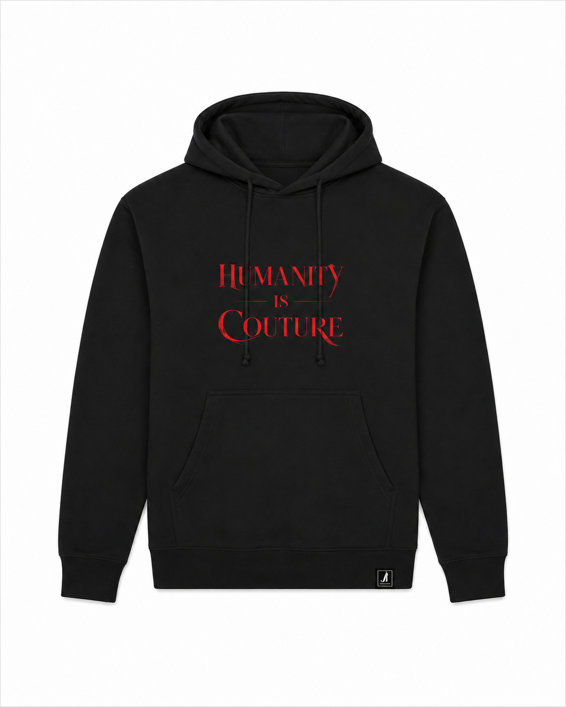 Humanity is Couture Black Red Hoodie
