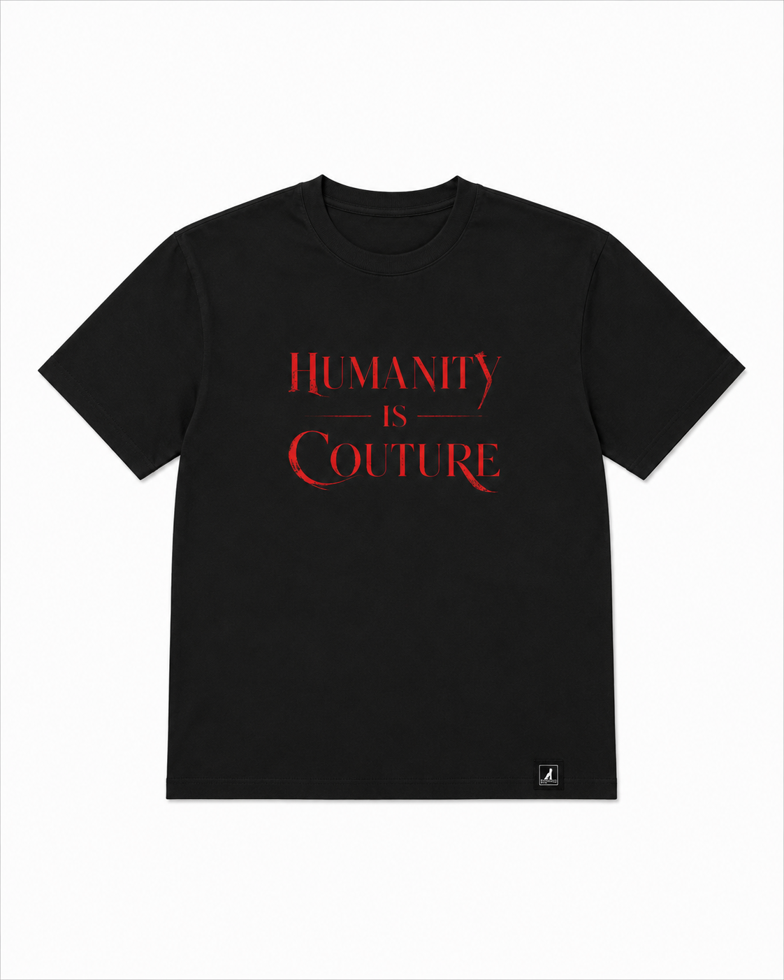 Humanity is Couture Black Red Relax Tee