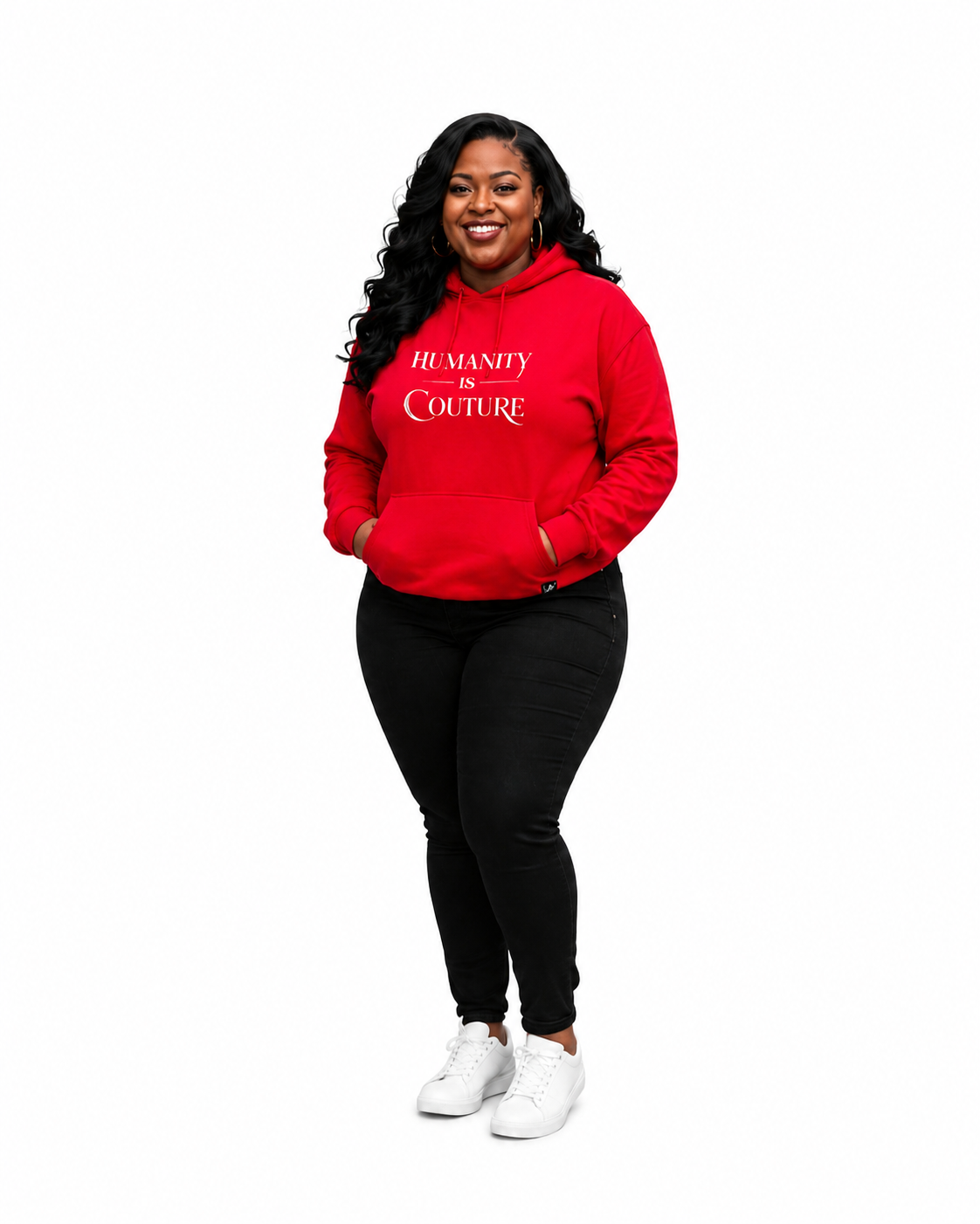 Humanity is Couture Red Hoodie