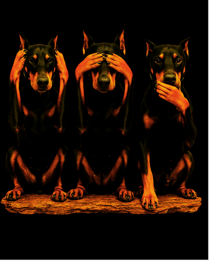 No Evil Crimson Cotton Relax Tee
