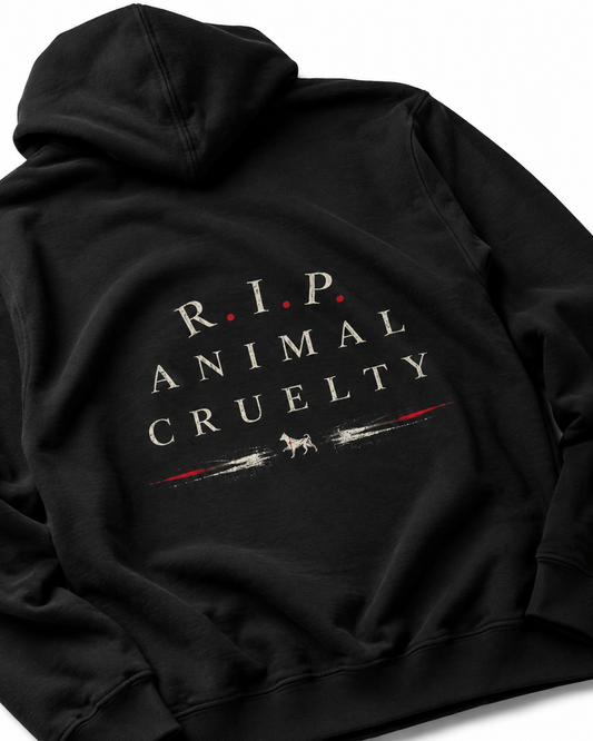 R I P Animal Cruelty Premium Hoodie