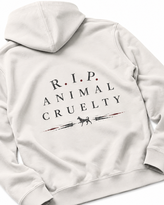 R I P Animal Cruelty Premium Hoodie