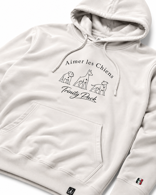 The Trinity Crest Bone Hoodie
