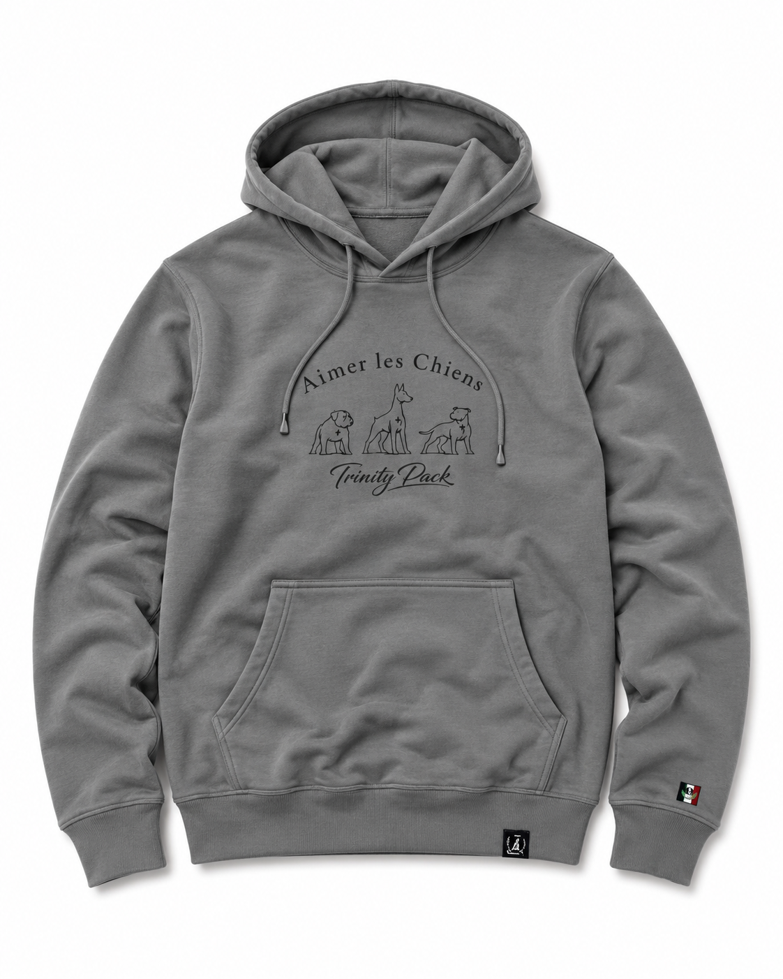 The Trinity Crest Charcoal Hoodie