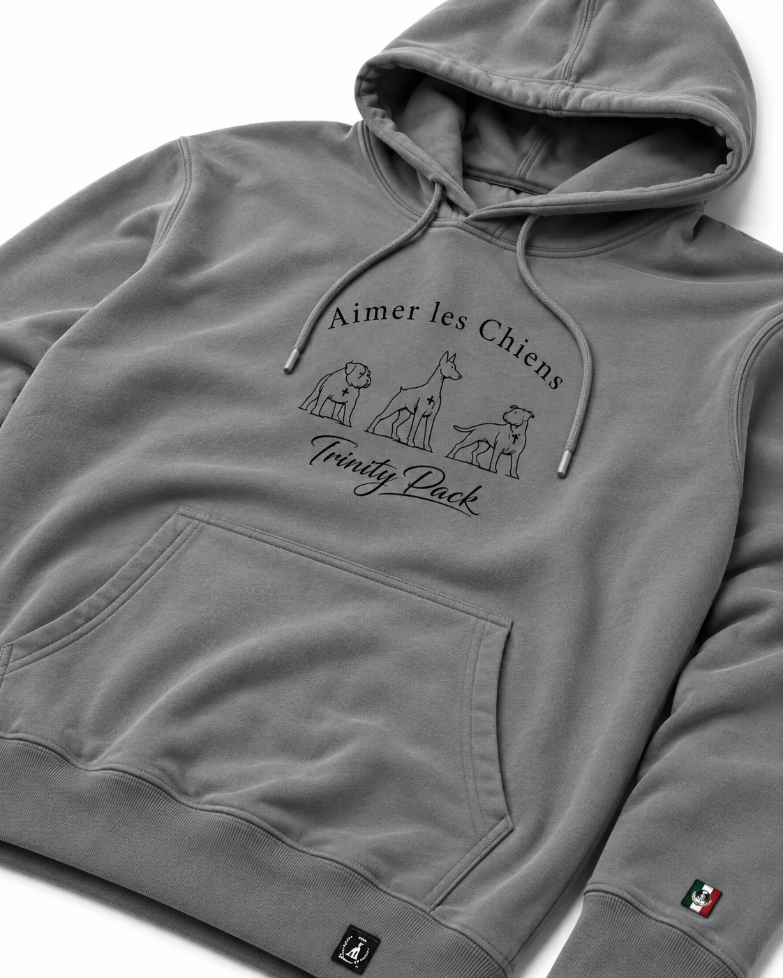 The Trinity Crest Charcoal Hoodie