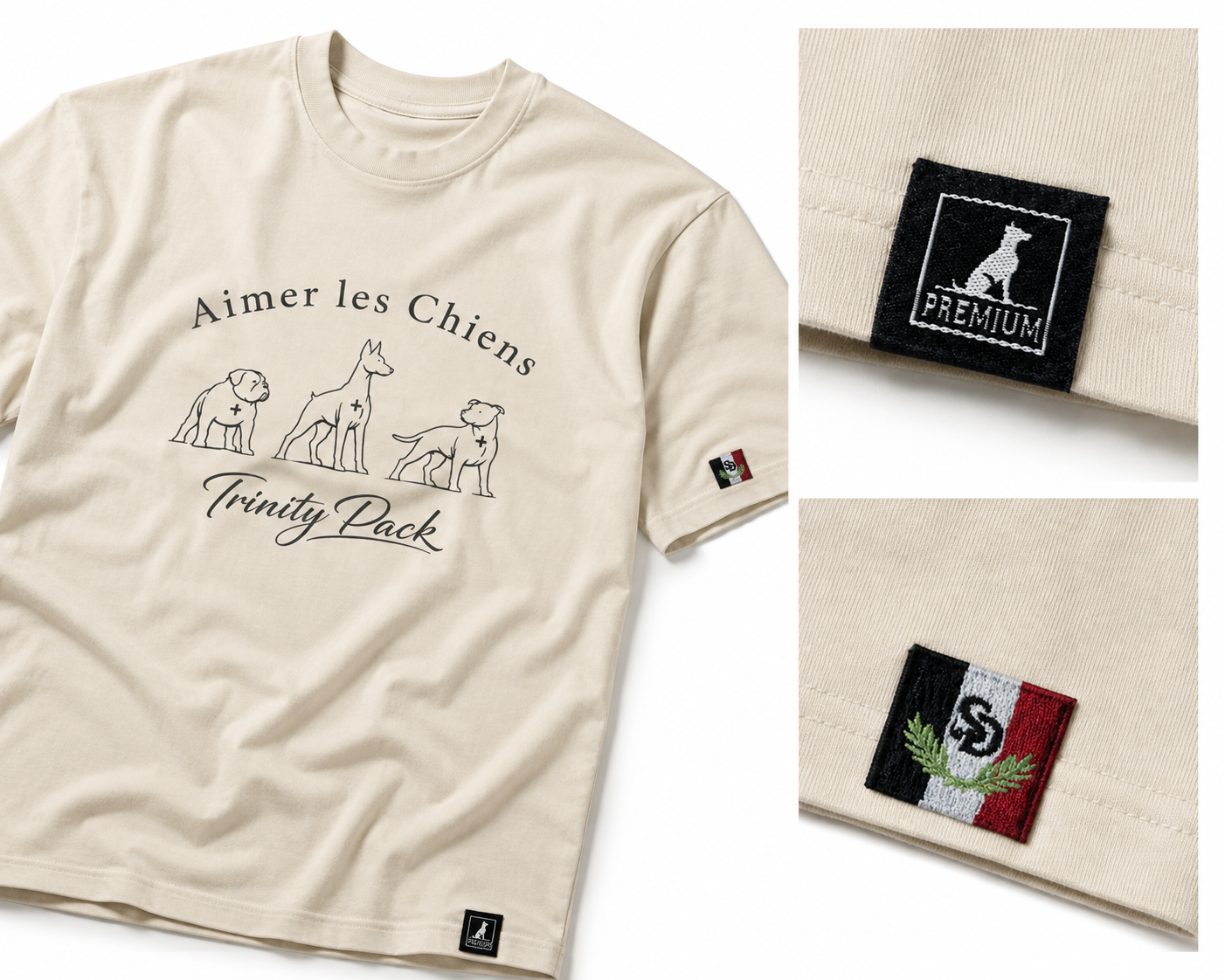 The Trinity Crest Cream Tee