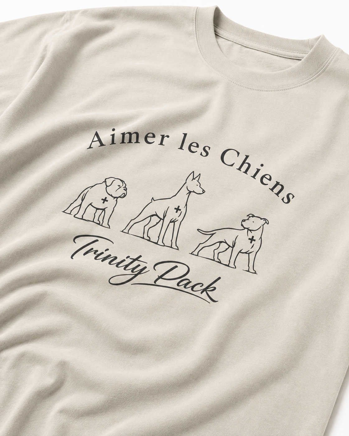 The Trinity Crest Cream Tee